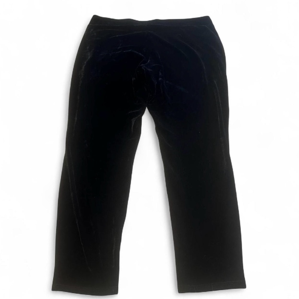 Lane Bryant 18/20 Black Velvet Skinny Pants Signature Fit Velour Plush Comfort